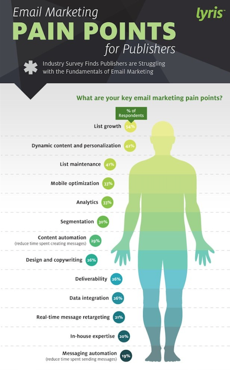 What are your key email marketing pain points?